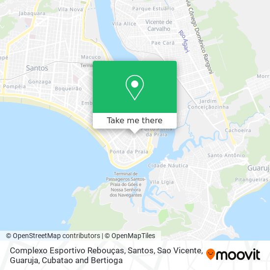 Mapa Complexo Esportivo Rebouças