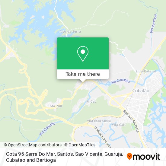 Cota 95 Serra Do Mar map