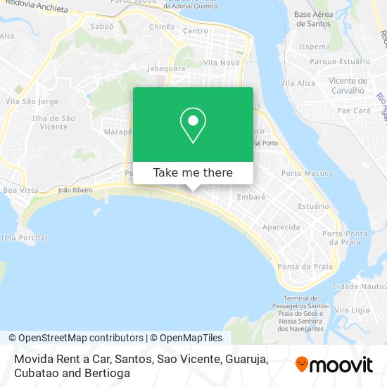 Mapa Movida Rent a Car