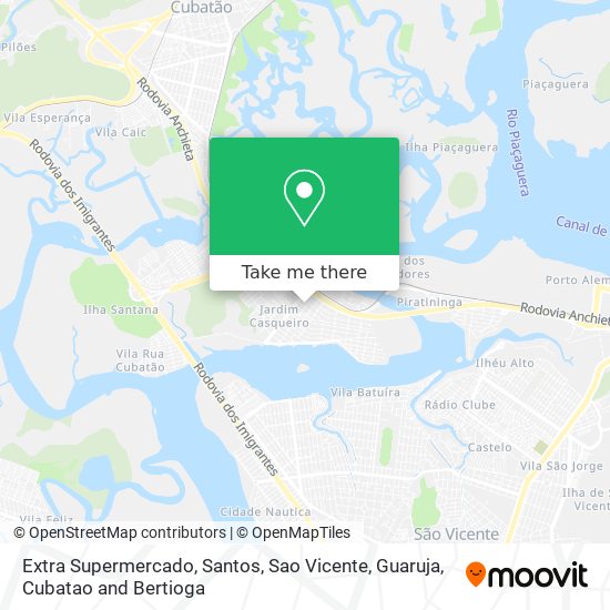 Extra Supermercado map