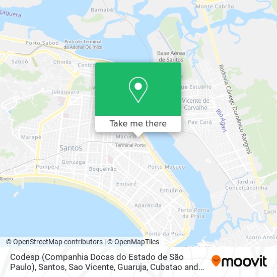 Mapa Codesp (Companhia Docas do Estado de São Paulo)