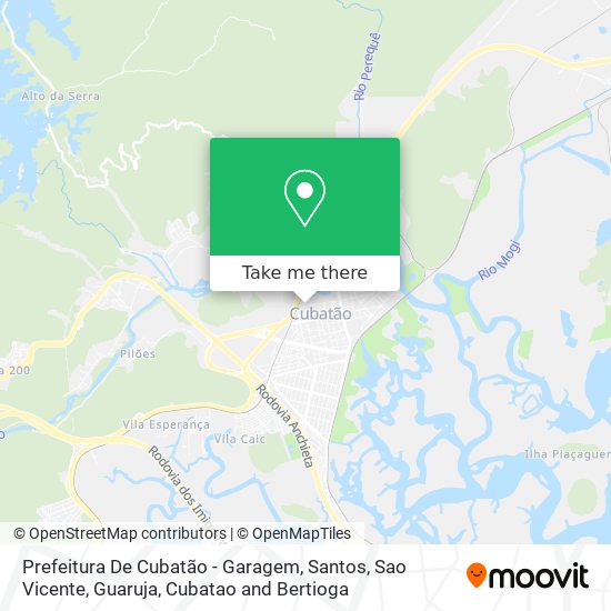 Prefeitura De Cubatão - Garagem map