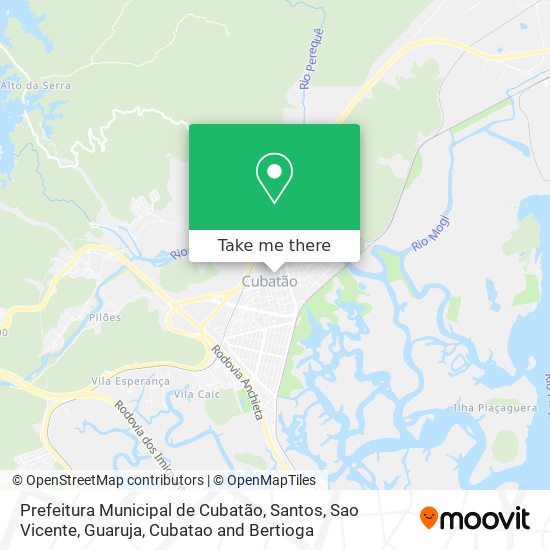 Prefeitura Municipal de Cubatão map