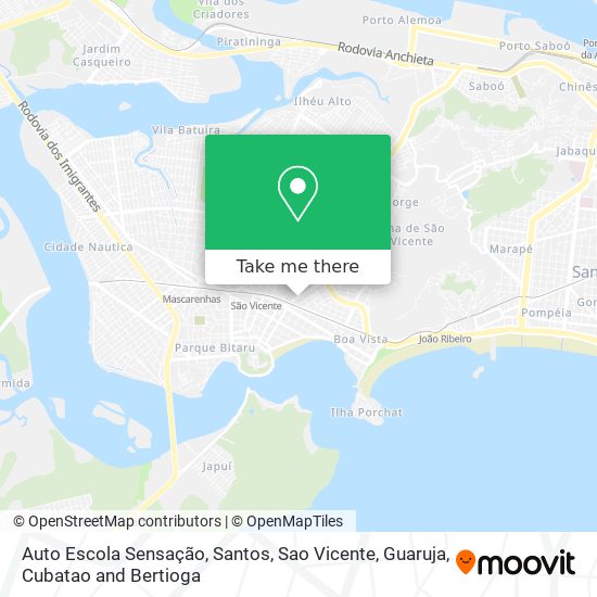 Auto Escola Sensação map