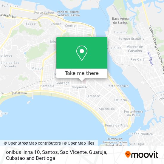 onibus linha 10 map