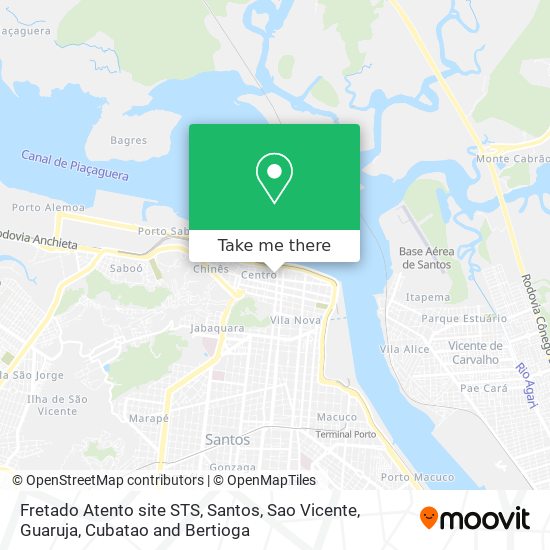 Fretado Atento site STS map