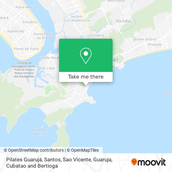 Pilates Guarujá map