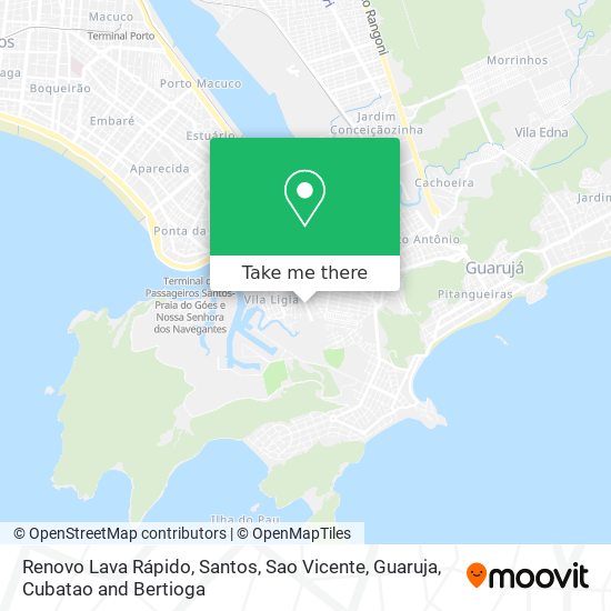 Renovo Lava Rápido map
