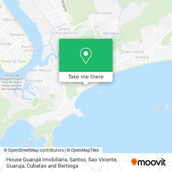 House Guarujá Imobiliária map
