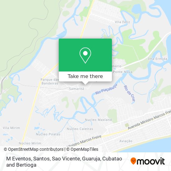 M Eventos map