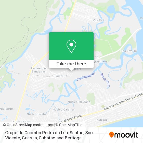 Grupo de Curimba Pedra da Lua map