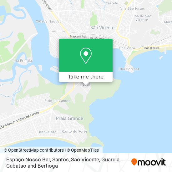 Espaço Nosso Bar map