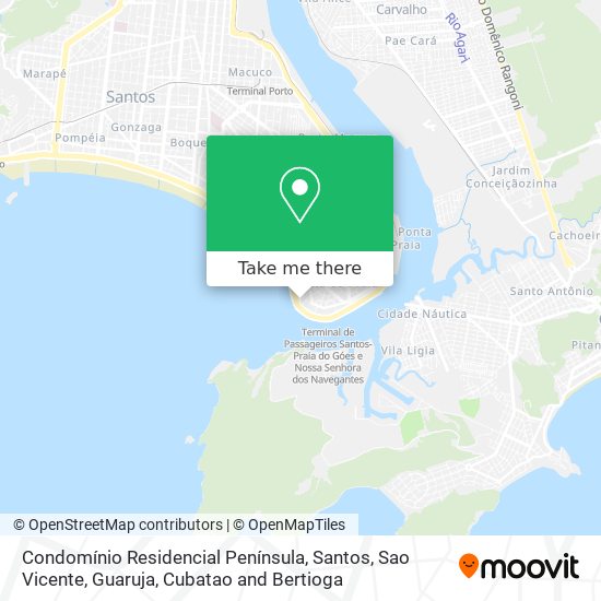 Condomínio Residencial Península map
