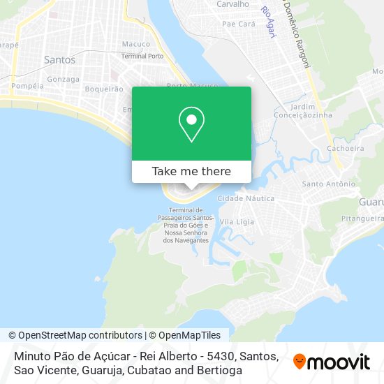 Minuto Pão de Açúcar - Rei Alberto - 5430 map