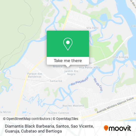 Diamantis Black Barbearia map