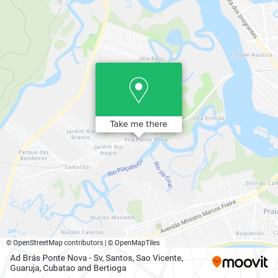 Ad Brás Ponte Nova - Sv map