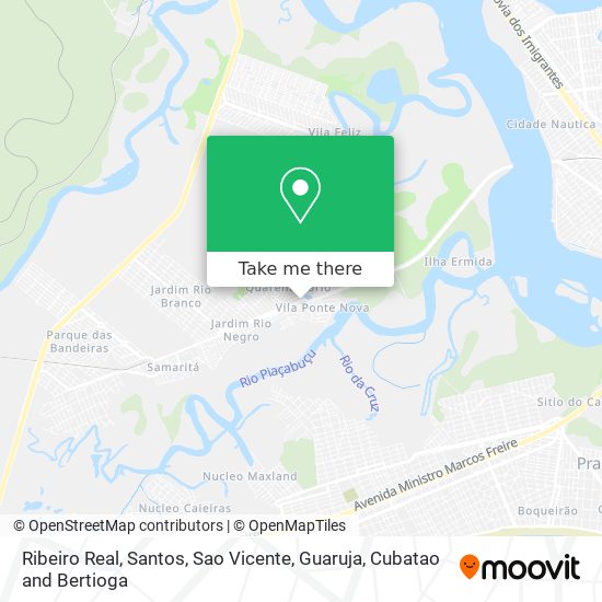 Ribeiro Real map