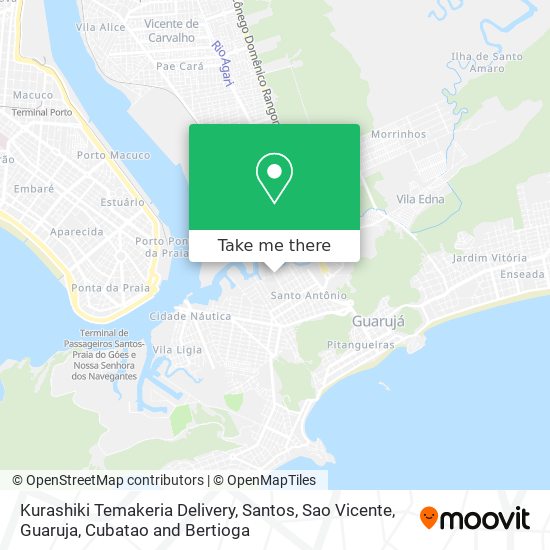 Kurashiki Temakeria Delivery map