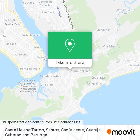 Santa Helena Tattoo map