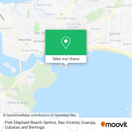 Pink Elephant Beach map