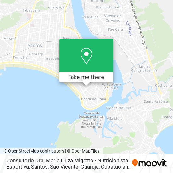 Consultório Dra. Maria Luiza Migotto - Nutricionista Esportiva map