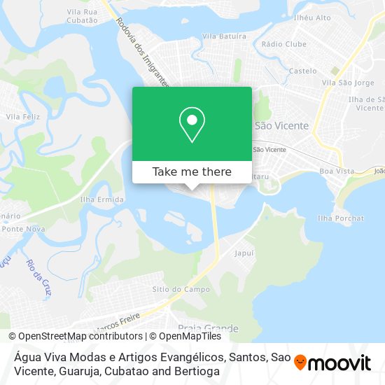 Água Viva Modas e Artigos Evangélicos map