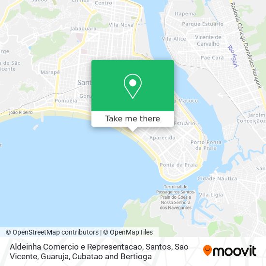 Aldeinha Comercio e Representacao map