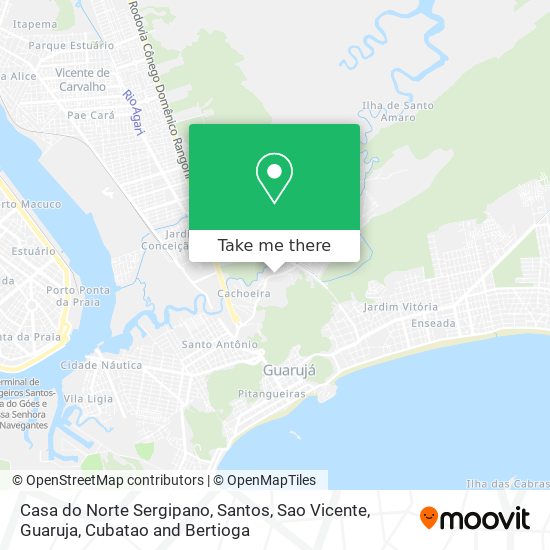 Casa do Norte Sergipano map