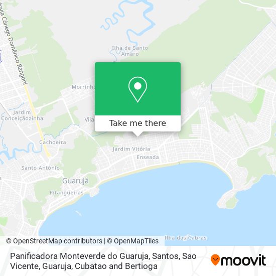 Panificadora Monteverde do Guaruja map