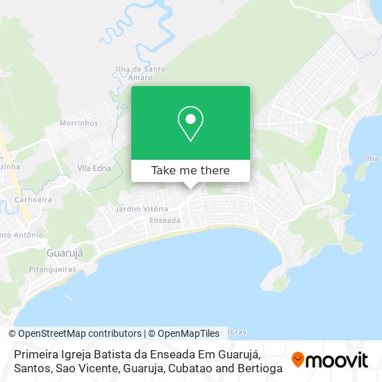 Primeira Igreja Batista da Enseada Em Guarujá map