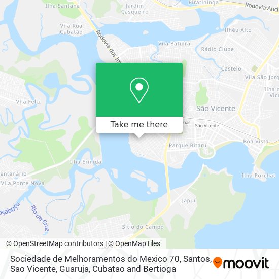 Sociedade de Melhoramentos do Mexico 70 map