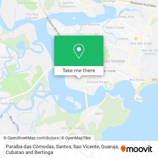 Paraíba das Cômodas map