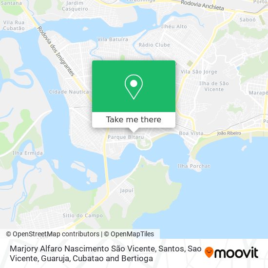 Marjory Alfaro Nascimento São Vicente map