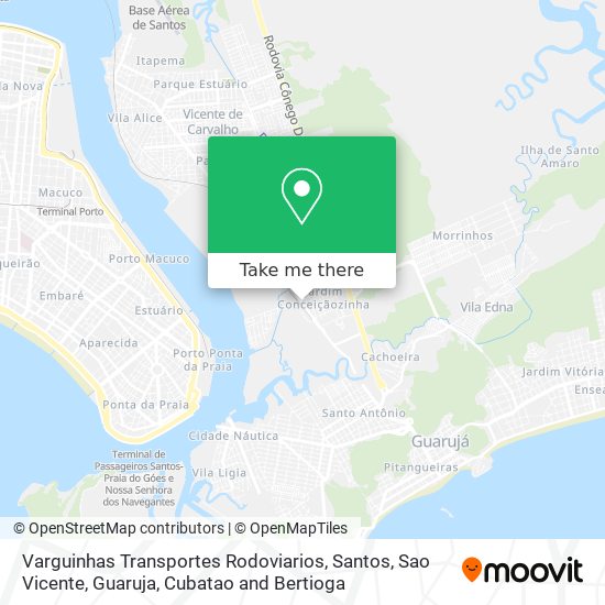 Varguinhas Transportes Rodoviarios map
