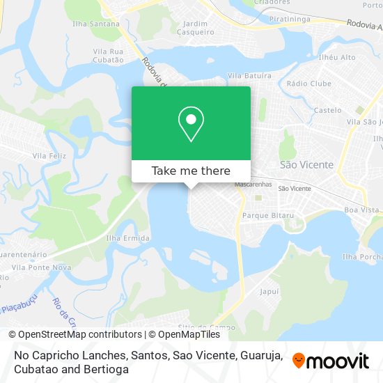 No Capricho Lanches map