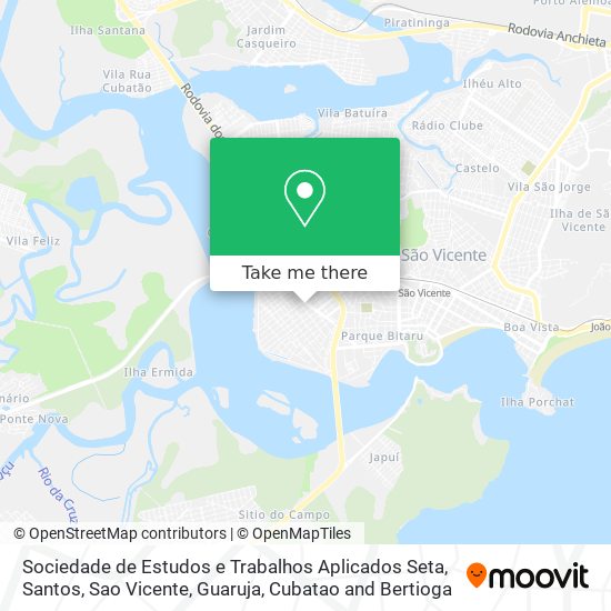 Sociedade de Estudos e Trabalhos Aplicados Seta map