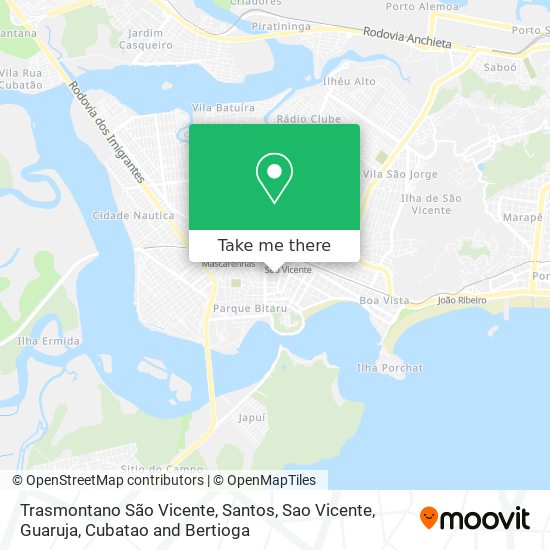 Mapa Trasmontano São Vicente