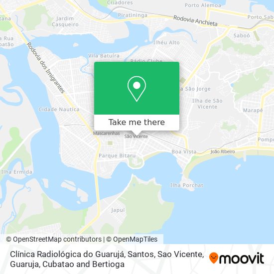 Clínica Radiológica do Guarujá map