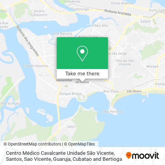 Centro Médico Cavalcante Unidade São Vicente map