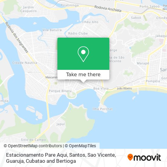 Estacionamento Pare Aqui map