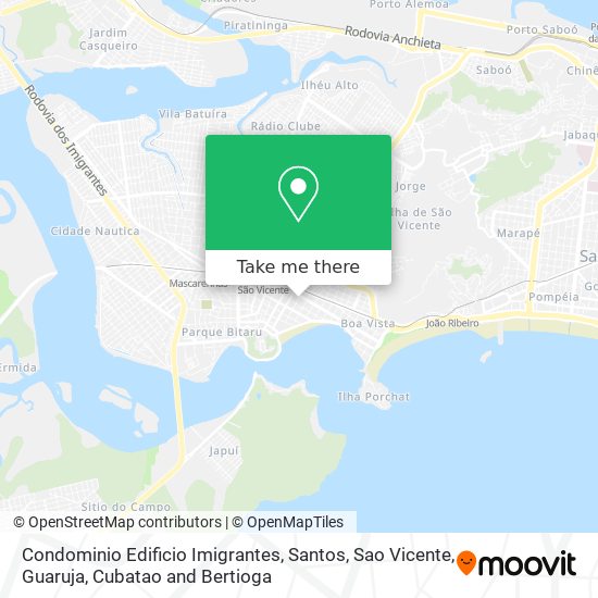 Mapa Condominio Edificio Imigrantes