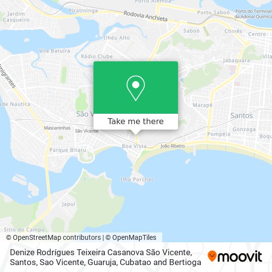 Denize Rodrígues Teixeira Casanova São Vicente map