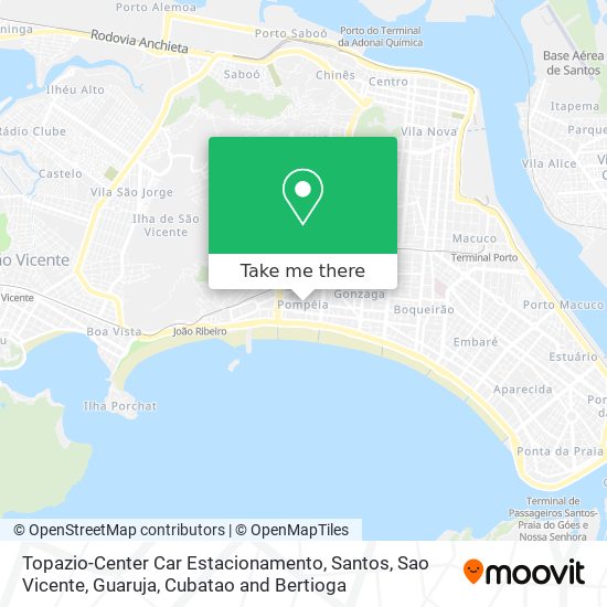 Mapa Topazio-Center Car Estacionamento
