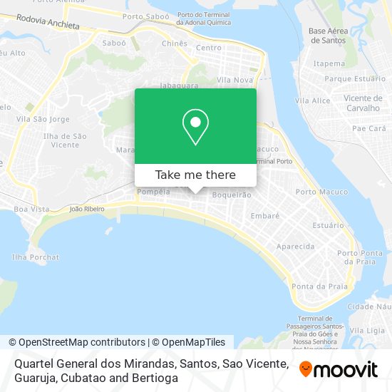 Quartel General dos Mirandas map