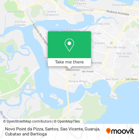 Novo Point da Pizza map