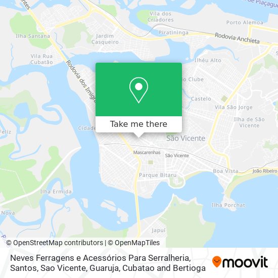 Neves Ferragens e Acessórios Para Serralheria map