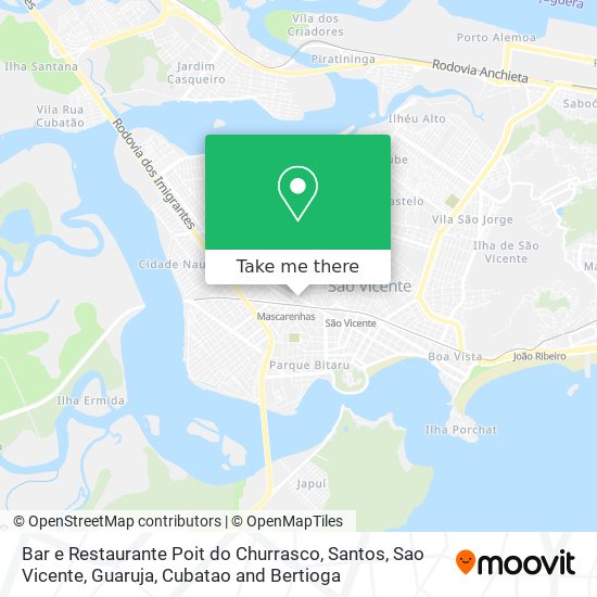 Mapa Bar e Restaurante Poit do Churrasco