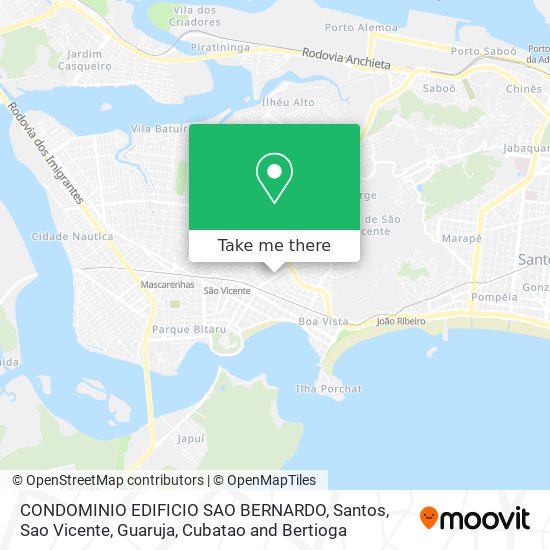 Mapa CONDOMINIO EDIFICIO SAO BERNARDO