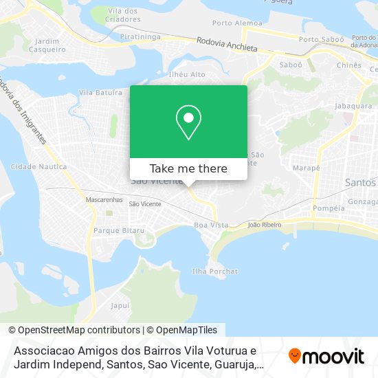 Associacao Amigos dos Bairros Vila Voturua e Jardim Independ map