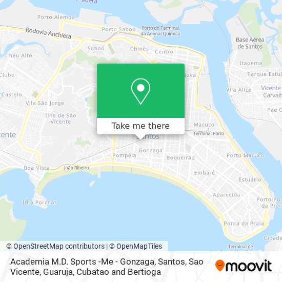 Academia M.D. Sports -Me - Gonzaga map